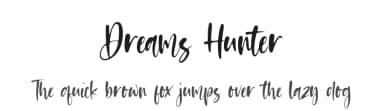 Dreams Hunter by Balpirick Studio — Script Handwritten Font — thumbnail 1