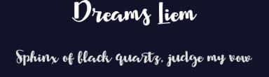 Dreams Liem by ijem — Script Handwritten Font — thumbnail 2