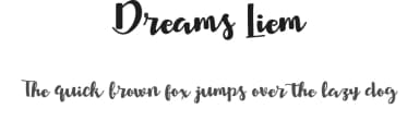 Dreams Liem by ijem — Script Handwritten Font — thumbnail 1
