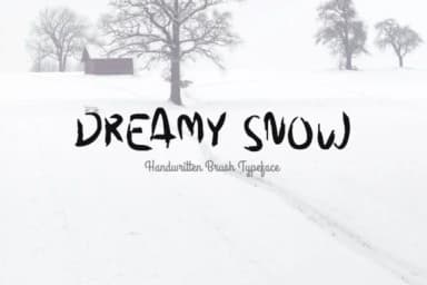 Dreamy Snow Font by Shattered Notion — Script Handwritten Font — thumbnail 1