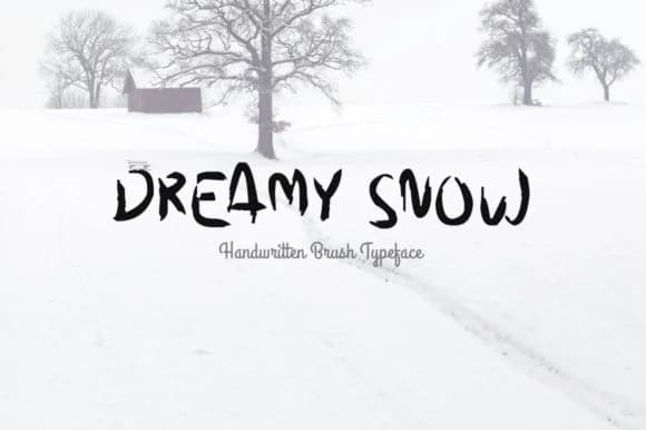 Dreamy Snow Font by Shattered Notion — Script Handwritten Font