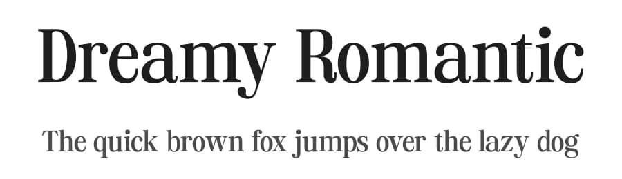 Dreamy Romantic by ReyreyBlue — Serif Font