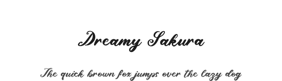 Dreamy Sakura by erlosDESIGN — Script Handwritten Font