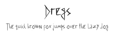 Dregs by Dregs — Script Handwritten Font — thumbnail 1