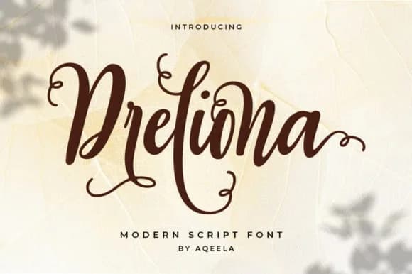 Dreliona Font by Aqeela Studio — Script Handwritten Font