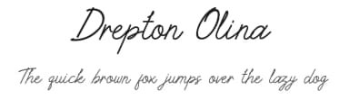 Drepton Olina by UI Creative — Script Handwritten Font — thumbnail 1