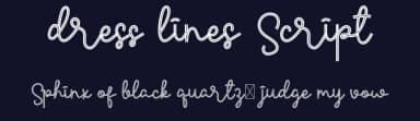 Dress Lines Script by Noah Type — Script Handwritten Font — thumbnail 2