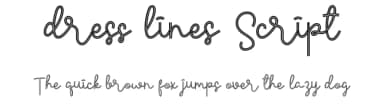 Dress Lines Script by Noah Type — Script Handwritten Font — thumbnail 1