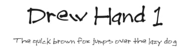 Drew Hand 1 by Drew Kinney — Script Handwritten Font — thumbnail 1