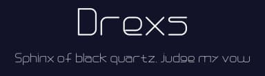 Drexs by eitiqad blues — Sans Serif Font — thumbnail 2