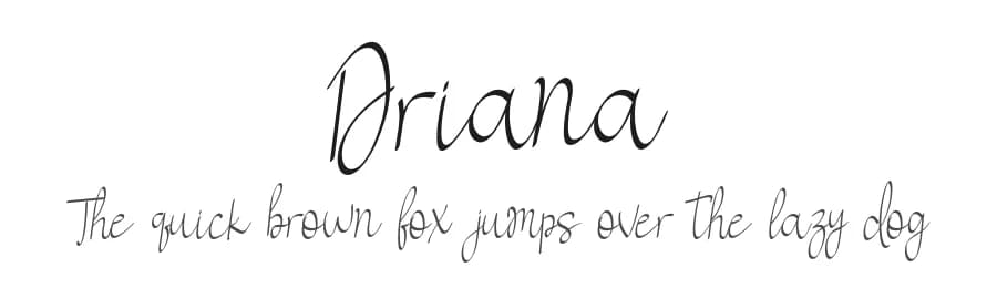 Driana by AEN Creative Studio — Script Handwritten Font