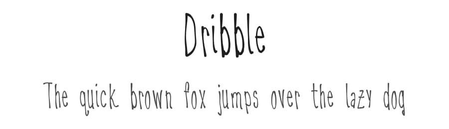 Dribble by BessAsher Rebel — Script Handwritten Font
