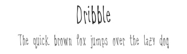 Dribble by BessAsher Rebel — Script Handwritten Font — thumbnail 1