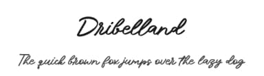 Dribelland by Beautypes — Script Handwritten Font — thumbnail 1
