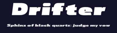 Drifter by 4RM Font — Sans Serif Font — thumbnail 2