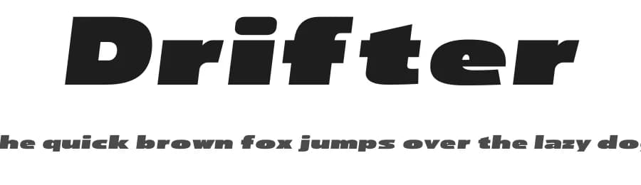 Drifter by 4RM Font — Sans Serif Font