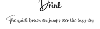 Drink by Scratchones — Script Handwritten Font — thumbnail 1