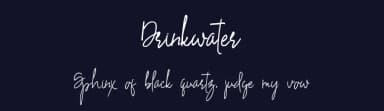 Drinkwater by Analogous Studio — Script Handwritten Font — thumbnail 2