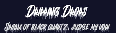 Dripping Drops by Prioritype Co — Script Handwritten Font — thumbnail 2