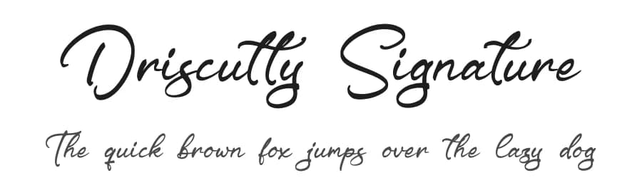 Driscutty Signature by Letterena Studios — Script Handwritten Font