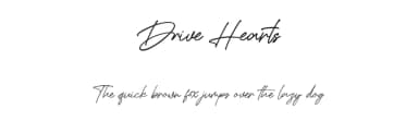 Drive Hearts by Maulana Creative — Script Handwritten Font — thumbnail 1