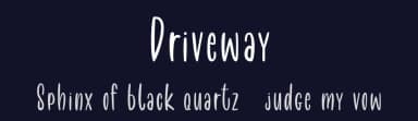 Driveway by epiclinez — Script Handwritten Font — thumbnail 2