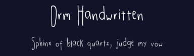 Drm Handwritten by Doughna — Script Handwritten Font — thumbnail 2