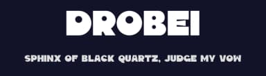 Drobei by Gilang Ternadho — Sans Serif Font — thumbnail 2