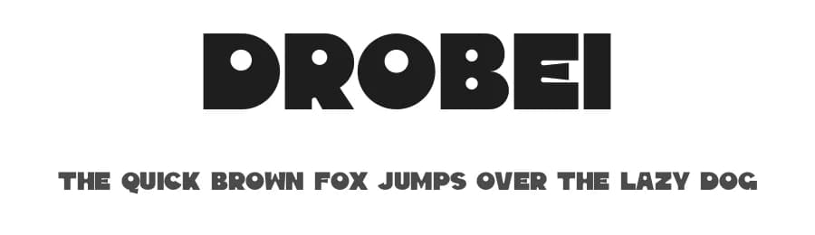 Drobei by Gilang Ternadho — Sans Serif Font