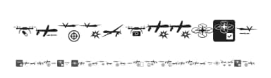 Drone Attack by Studio Dot by dot — Dingbats Font — thumbnail 1