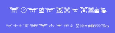 Drone by Woodcutter — Dingbats Font — thumbnail 3