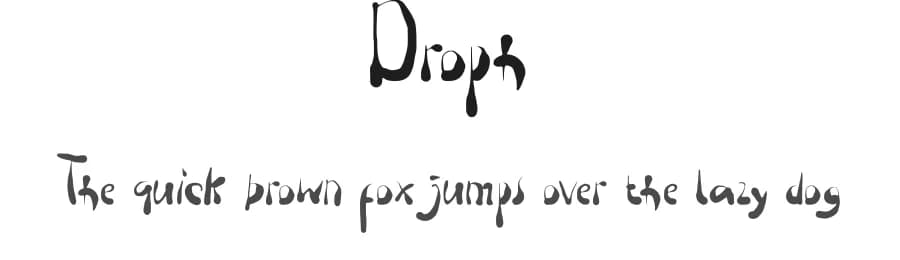 Droph by Mozyen Studio — Script Handwritten Font