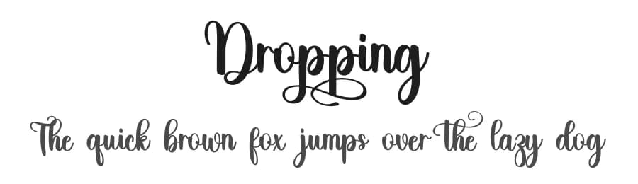 Dropping by Inermedia Studio — Script Handwritten Font