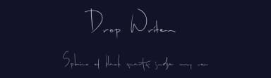 Drop Writen by Reffan Suseno — Script Handwritten Font — thumbnail 2