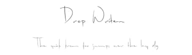 Drop Writen by Reffan Suseno — Script Handwritten Font — thumbnail 1