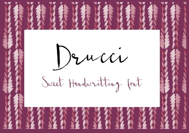 Drucci Font by Silvia Porcu — Script Handwritten Font