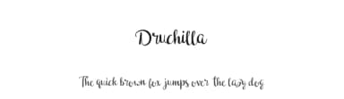 Druchilla by madeDeduk — Script Handwritten Font — thumbnail 1