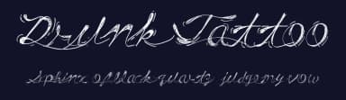 Drunk Tattoo by Xerographer Fonts — Script Handwritten Font — thumbnail 2