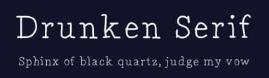 Drunken Serif by Billy Snyder — Script Handwritten Font — thumbnail 2