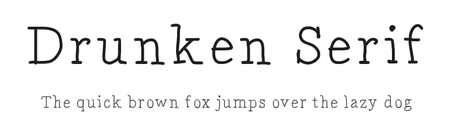 Drunken Serif by Billy Snyder — Script Handwritten Font