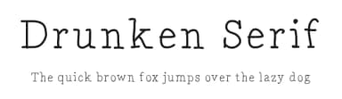 Drunken Serif by Billy Snyder — Script Handwritten Font — thumbnail 1