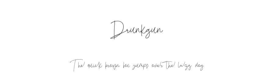 Drunkgun by Eifetstype — Script Handwritten Font