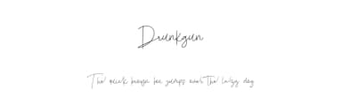 Drunkgun by Eifetstype — Script Handwritten Font — thumbnail 1
