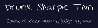 Drunk Sharpie Thin by Alana Morrow — Script Handwritten Font — thumbnail 2