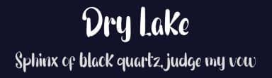 Dry Lake by Inermedia Studio — Script Handwritten Font — thumbnail 2