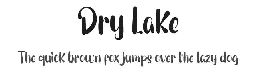Dry Lake by Inermedia Studio — Script Handwritten Font