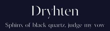 Dryhten by Iordanis Passas — Serif Font — thumbnail 2
