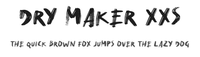 Dry Maker XXS by hati — Script Handwritten Font