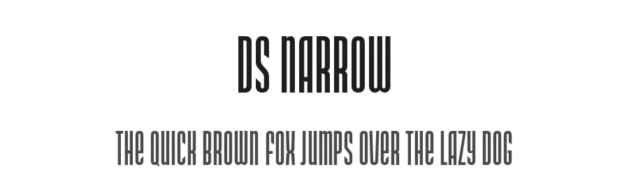 DS Narrow by Design Studio — Sans Serif Font