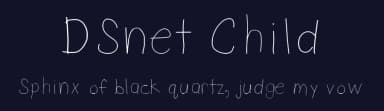DSnet Child by DS net — Script Handwritten Font — thumbnail 2